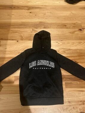 Los Angeles California Black Hooded Sweatshirt - Men